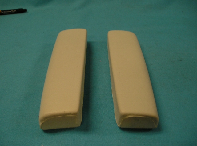 Armrest Pads - Pair - White - Rear