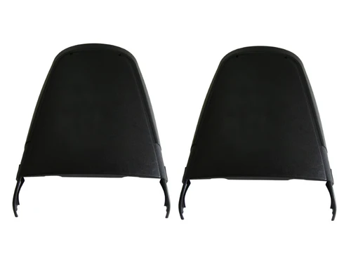 Pair of Seat Backs - B & E-Body (The style of these seat backs changed mid-year in 1971. Early 1971 models refer to any car with a build date prior to and including 12/1/70. A late 1971 model refers to cars built after this date.) - <b>BLACK</b> Not correct for SE models.  Plastic push buttons at hinge is another way to determine if these are the correct panels for your car.
