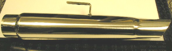 Stainless Tips - Pair - Inlet size 2-1/2" Overall Length 17-1/4" -  NOTE - Not for 1968-69 Barracuda or the 1970 - 76 Swinger - Discount exempt
