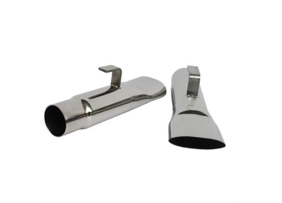 Stainless Tips (pair) - 2" inlet size - discount exempt