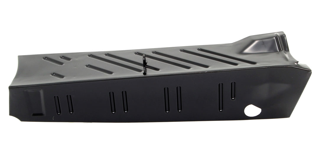 Passenger side trunk filler panel - Measures 31" long  X  7" wide  X  7-1/2" tall.  Drain holes are not punched out!!