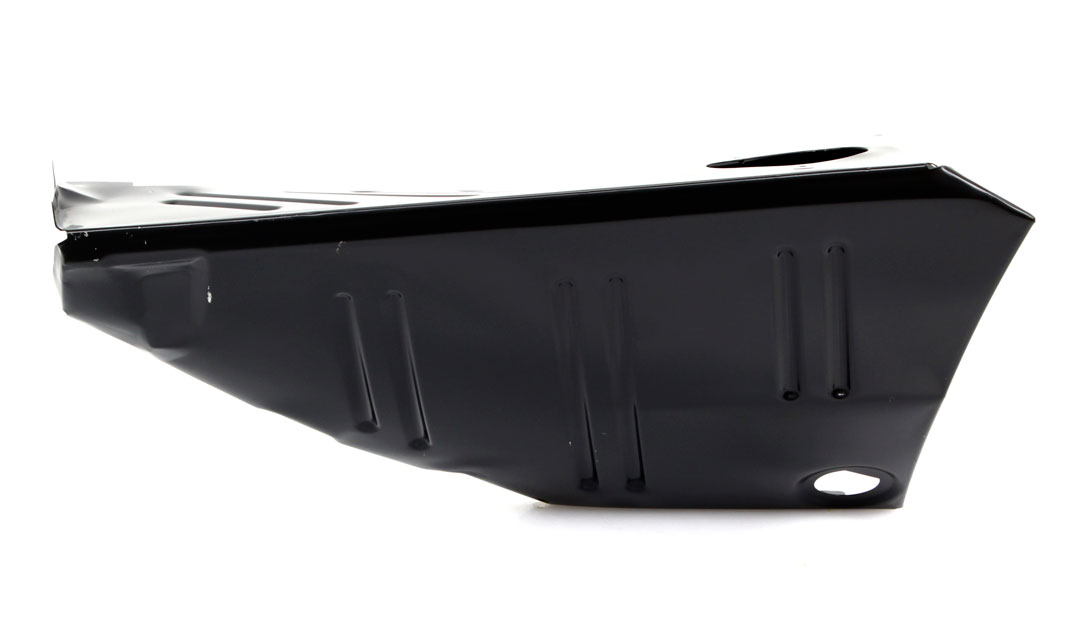 Passenger side - Trunk Filler Panel. Measure 24" long x 7" wide x 12-1/2" tall.  No drain holes punched.