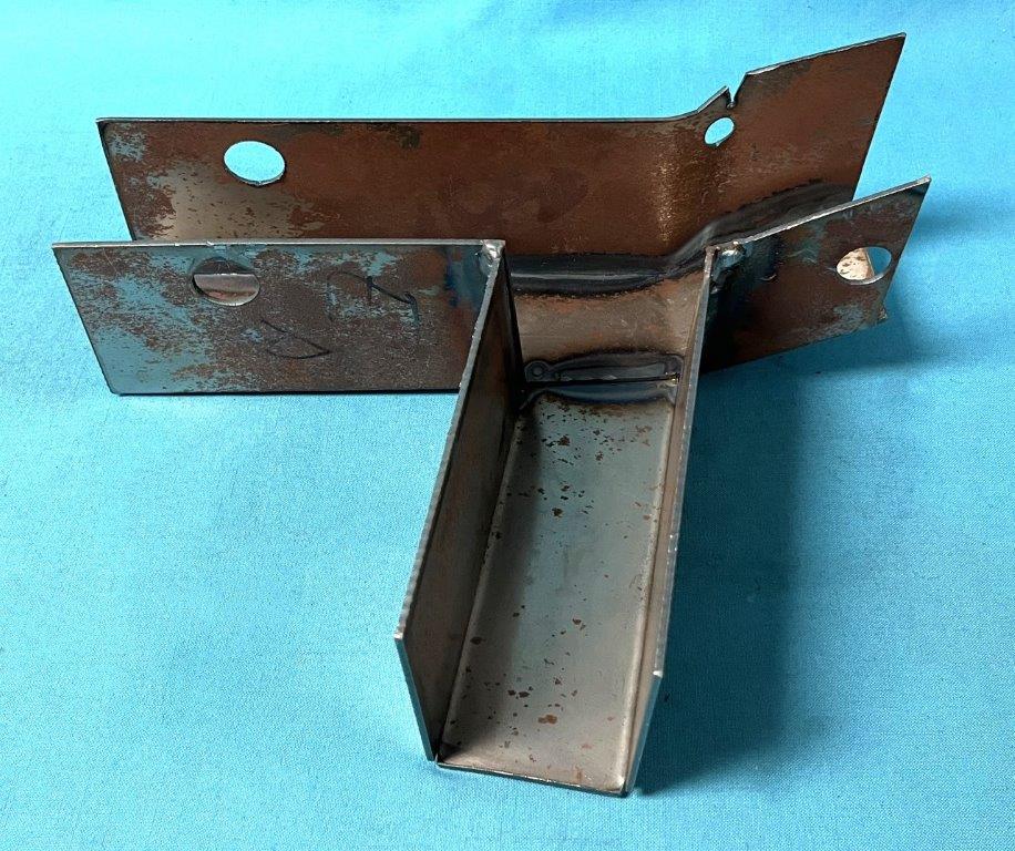 Sub-Frame T-Cap Left 13" length on Sub-Frame and 6" length on torsion bar mount / Sub-Frame T-Cap (Caps are at Sub-Frame and Torsion Bar Mount).  Please provide year, make and model at time of order.  Discount exempt.