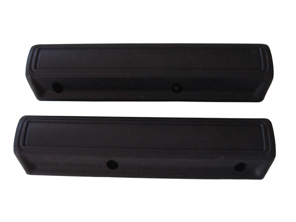 Armrest Pad, 13" Front armrest pad - Black only. Fits various B-body (plymouths) & C-body cars. Sold as a pair only. (discount exempt)