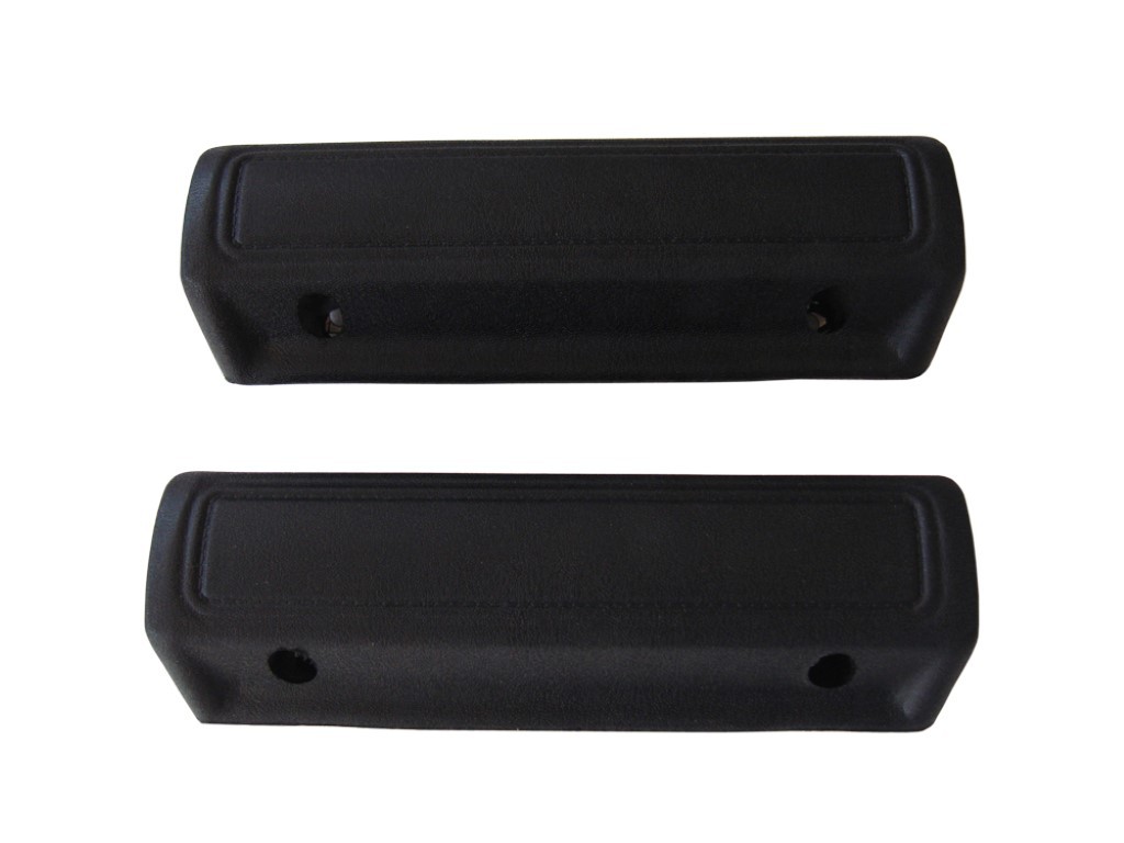 Armrest Pad, Dodge Coronet/ Plymouth RoadRunner - Front or rear without ash trays holes - solid.  Available in black   These are 9.5" in size - BLACK - SOLD AS A SINGLE ITEM, NOT A PAIR.