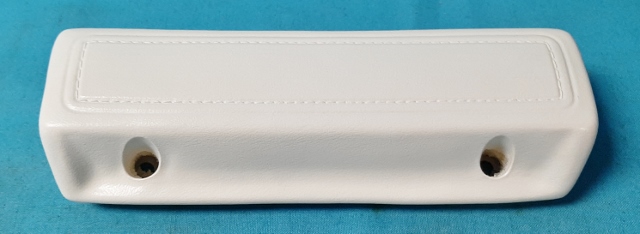 Armrest Pad - Dodge Coronet/ Plymouth RoadRunner - Front or rear without ash tray hole.    This pad is 9.5" in size - <b>White</b>  SOLD AS A SINGLE ITEM, NOT A PAIR.