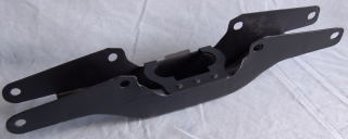 4 speed Tranny crossmember - reproductions made from original automatic crossmembers - powder coated black.  Core charges do apply....see #BA-TC668C