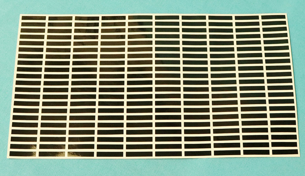Rocker Mldg “Black Stripes” for mldg.  Sticky back high quality individual decals (Valiant Signet Models)  Enough decals for one rocker mldg.  Save the hours of taping off each strip and hand painting - these are easy to install and long lasting. (1 equals 1 rocker mldg)