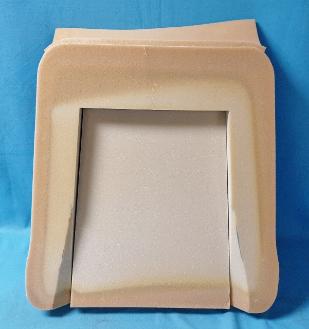 Top Cushion Bucket Seat.  This is a softer version of the injection option.  For usage on vehicles for longer travel distances for less back aches.  This is hand made foam we have used for decades for these specific vehicles.