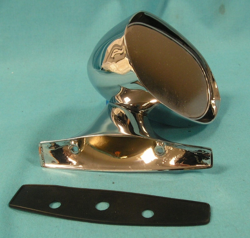 Rally Side View Mirrors Chromed version Manual Style - Passenger Side rallye side view mirror. discount exempt