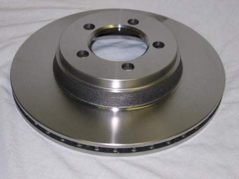 Rotor for models with 4 piston Kelsey Hayes front disc brakes.  This is the 5 on 4 small bolt pattern hub.  Note:  This is the rotor only – you must go To a machine shop to take the hub from the old rotor and mount on this new rotor. Aftermarket  This is 11" diameter rotor.