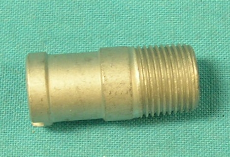 Bypass hose Fitting.  5/8" Nipple.  1'1/2" tall and the threaded side is 3/8" NPT.   Water pump housing.  1965-69 Big Blocks and 1967-69 Small Blocks.