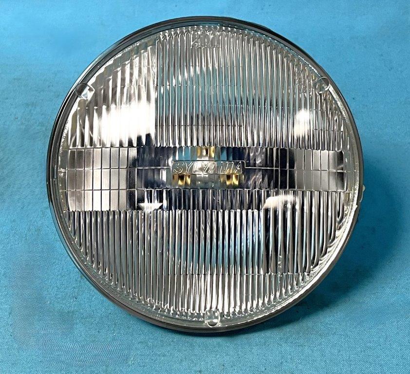Two Head Light Systems Hi/Lo "True Vision" Blue, seven inch. Each