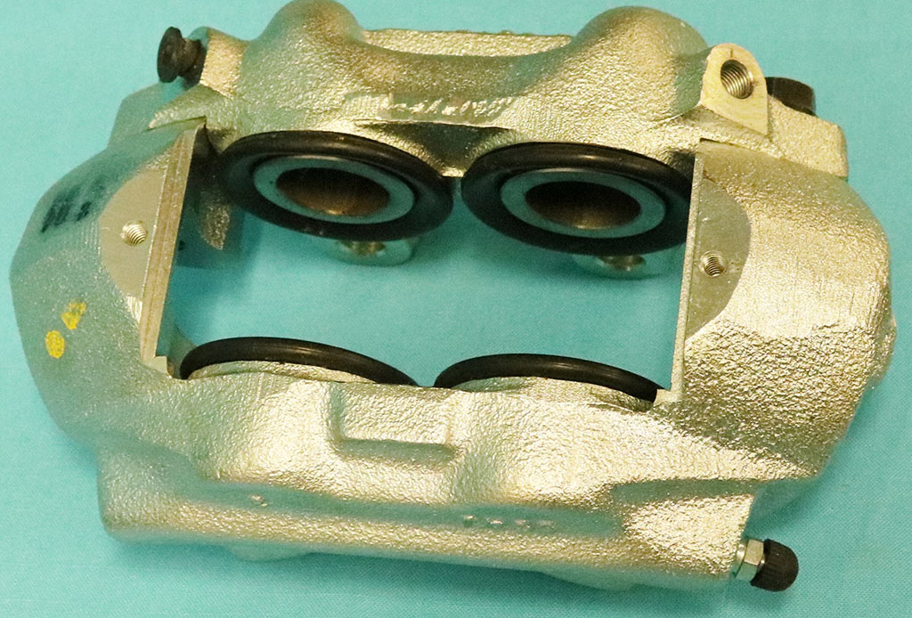 Disc Brake Caliper - Passenger Side - A-body Kelsey-Hayes 4-piston Caliper - Pads not included. <b>Cores MUST be received prior to shipping out a restored Caliper.  No exceptions.
