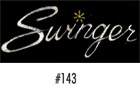Embroidery Logo's-- This is the <b><i>Swinger</i></b> in script like on the fender nameplate in silver