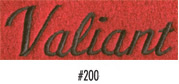 Embroidery Logo's - This is the "Valiant" in script like the fender emblem