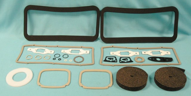Paint Seal Kit - (Extended kit) Parking light, antenna, side marker, drip rail, door handle, door lock, taillight, trunk lock, fuel filler, license plate light, reverse light, bumper bolt (30 pieces)
