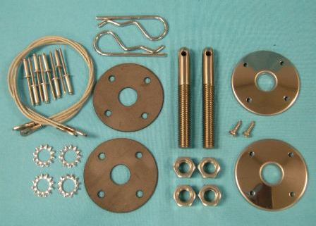 Fiberglass Hood Pin Kits:  With 23" cables