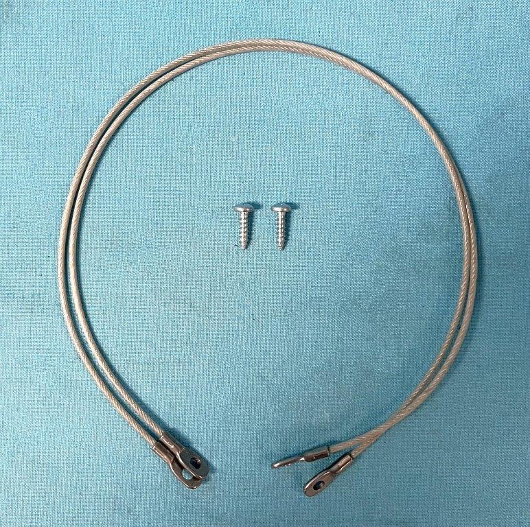 Hood Pin Cable - 18" - Pair