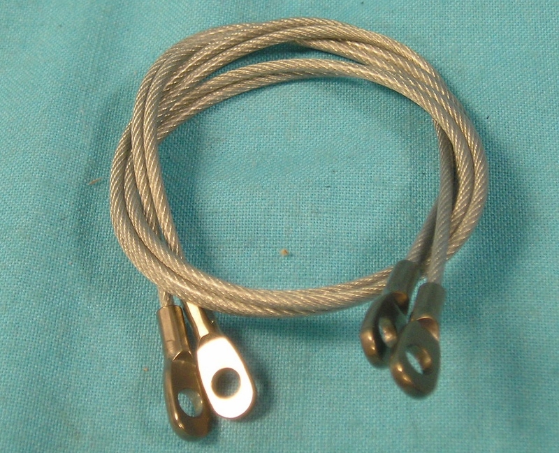 Hood Pin Cable - 23" - Pair