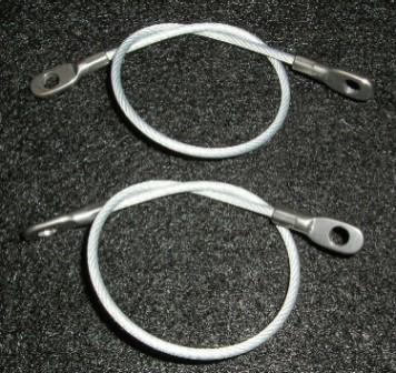 Factory rear window louver cables (9" cables)