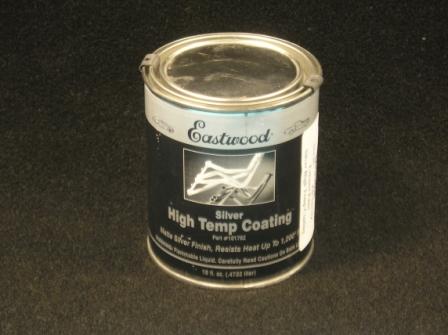 Silver High temp coating.  Brilliant matte silver sheen for a custom look.  1 pint