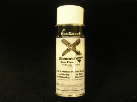 Diamond Clear Gloss FOR painted surfaces - one can.  Protect that Satin-Finish look !  Now that you have detail-painted your vehicle's components, spend a few moments to protect them. This Clear utilizes a <u/>special low sheen formulation</u> that won't offset the soft OEM-like finishes of detail paints.  It is water-based formula resists fading, chipping, cracking.  Compatible with most cured enamel and lacquer paints.