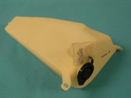 Windshield Washer Fluid Jar - Clear plastic (rounded corner). . For cars with manual (foot) pumps. Reproduction.