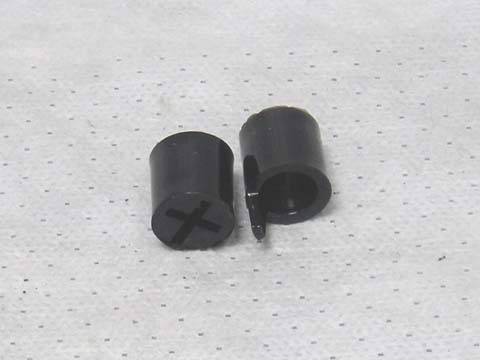 Carburator Idle Mixture Caps - Black Plastic - Small Block - priced per pair
