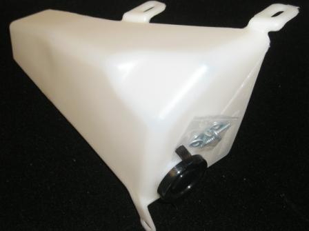 Washer Reservoirs Clear plastic (square corner). For cars with electric pumps. Reproduction.