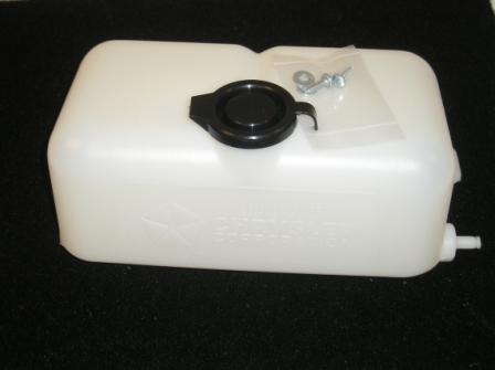 Washer Reservoirs Clear plastic. For cars with manual OR electric pumps. Reproduction. (Discount exempt)