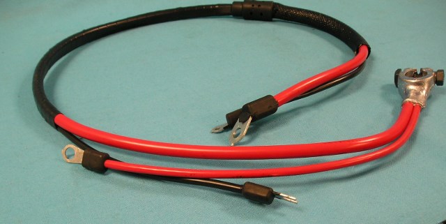Positive Battery Cable Small Block V8 - molded starter lug/heat sheath (discount exempt)