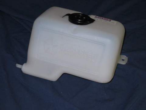 Washer Reservoirs For cars with manual (foot) pumps. (discount exempt).NOTE:  For 1975 A-body - this is identical but for the 2 mounting hole placements are 1/4" too short in width from each other...so you have to on the bench elongate the holes a little on both sides to then allow this to mount in.  Our washer supplied may not be "wide" enough then to cover the elongated hole if that is an issue - so a trip to hardware store may be required for a pair of slightly larger washers....