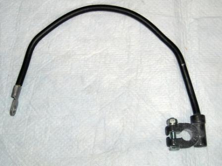 Negative Battery Cables All Hemi engines - wire enter from side (90 degrees) (HEMI!!! Exact Reproduction Battery cable down to the smallest most intricate detail on the head. Not like others on the market, these cables are correct down to the bolt and nut on the head.) (Discount exempt)