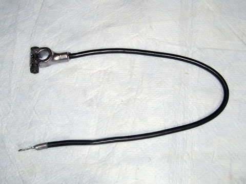Negative Battery Cables Big Block V8 - 23" with squared head. (discount exempt)
