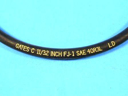 This hose was used from the power brake booster to the intake mainfold or on the PCV valve. 11/32" Gates PCV/Booster hose, marked & date-coded 07010 (July 70). Same diameter as original! Sold by the foot.