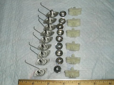 Trunk Clip Set - 70-71 Barracuda & Grand Coupe (Not Cuda) and 72-74 Cuda / 70-74 Challenger.  This is hardware for the corner pieces as well as the main trunk mld