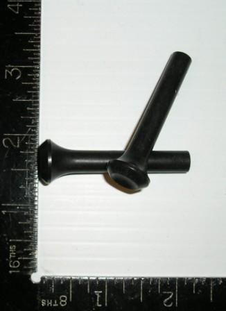 Door lock knobs - BLACK (pair)