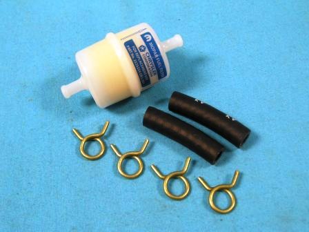 FUEL FILTERS - Super Stock Only- Dark Blue Mopar Logo -5/16" white plastic.