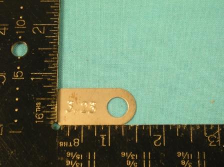 Rear Axle Ratio Tag - 8-3/4" 3.23tag