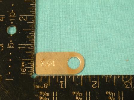 Rear Axle Ratio Tag - 8-3/4" 3.91