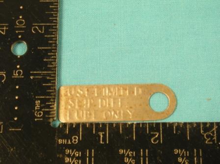 Sure-Grip Lube Tag - Dana 60