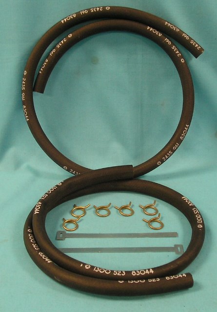 Heater Hose Sets, Models (without A/C). 4ft. lenghts. Original part number 2585 961. - Reproduction