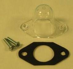 License Plate Light Lense - This has a 2-1/2" wide base and a 2" cup - Bullet style. Also fits various A-body vehicles.  Discont exempt.