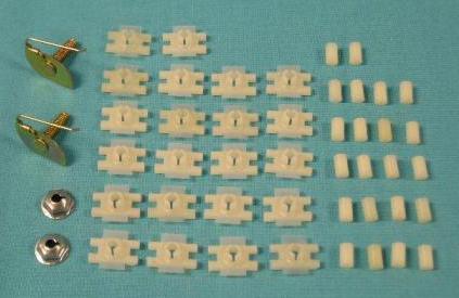 Door top edge molding hardware kit - for both doors