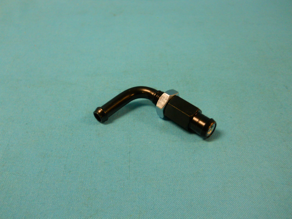 PCV Valve. Steel 90-degree PCV valve only. Reproduction.