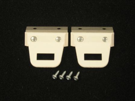 Bucket seatbelt clips (pair)- <b><u>White</u> kit</b>