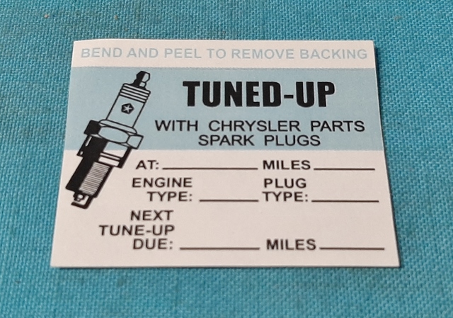 Tune-up Sticker