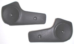 Seat Hinge/Frame Covers - Bucket Seats - Black (Pair)