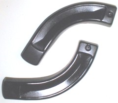 Seat Hinge/Frame Covers, Bench Seats Black/Pair (Also fits SOME 2dr C-body cars, but not all. Please see pictures to verify this part is correct prior to ordering)